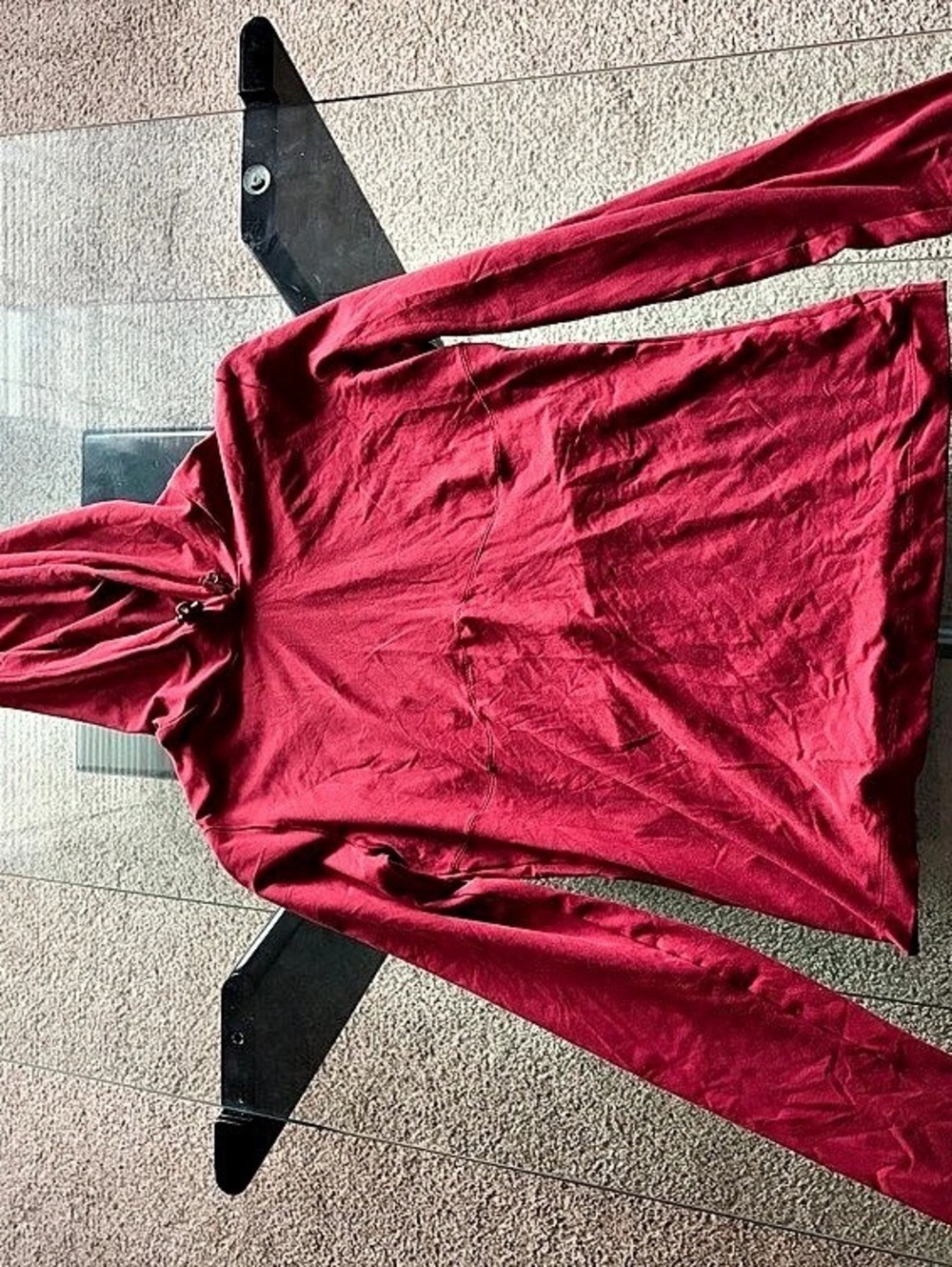 alo Hooded Jacket in Red Size Medium